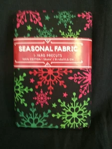 Seasonal Fabric Christmas Stars By David Textiles. 100 % Cotton Fabric - Picture 1 of 1