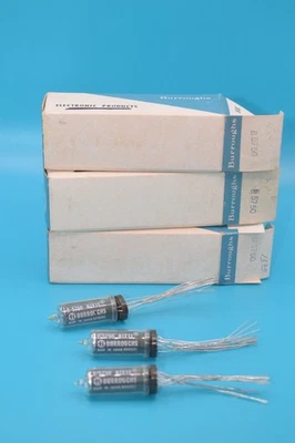 NOS - QTY 3 - BURROUGHS B-5750 NIXIE TUBES - NEW IN BOXES NEVER USED - SUPERB! - Image 1 of 3