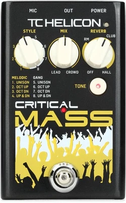 TC-Helicon Critical Mass Vocal Harmony Effects Pedal - Image 1 of 4