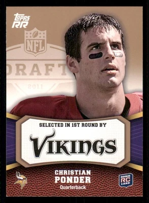 2011 Topps Rising Rookies Gold #125 Christian Ponder - Image 1 of 2