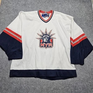 Maglia vintage CCM NHL New York Rangers nuova vuota Liberty rara taglia XXL - Foto 1 di 11