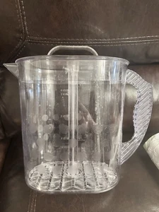 Pampered Chef Quick Stir Pitcher #2275 Family Size 1-Gallon Polka Dots USA made - Picture 1 of 3