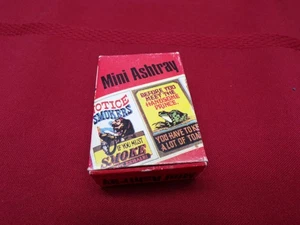 Vintage NOS Tragbarer Metall Mini Aschenbecher "Handsome Prince-Kiss A Lot Of Toads" - Bild 1 von 10