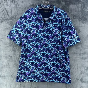 Bugatchi Herren Poloshirt Digitaldruck mercerisierte Baumwolle XXL 2X Wynn Golfschläger - Bild 1 von 11
