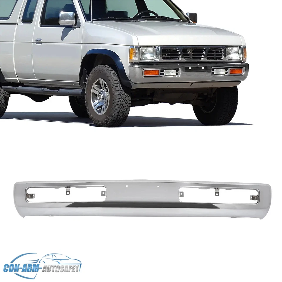 Front Chrome Bumper Face Bar For 1996-1997 Nissan Pickup D21 Hardbody - Изображение 1 из 4