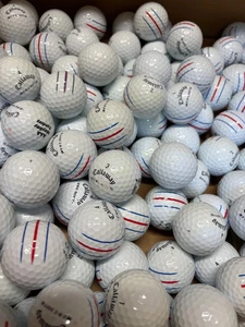 24 Callaway ERC Soft Triple Track White 4A AAAA Near Mint Used Golf Balls - Picture 1 of 1