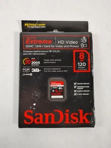 New SanDisk SDSDRX3-8192-A21 Extreme 8GB Class 10 - Picture 1 of 6