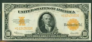 $10.00 Gold Certificate, 1922, Fr. #1173, XF - Picture 1 of 1