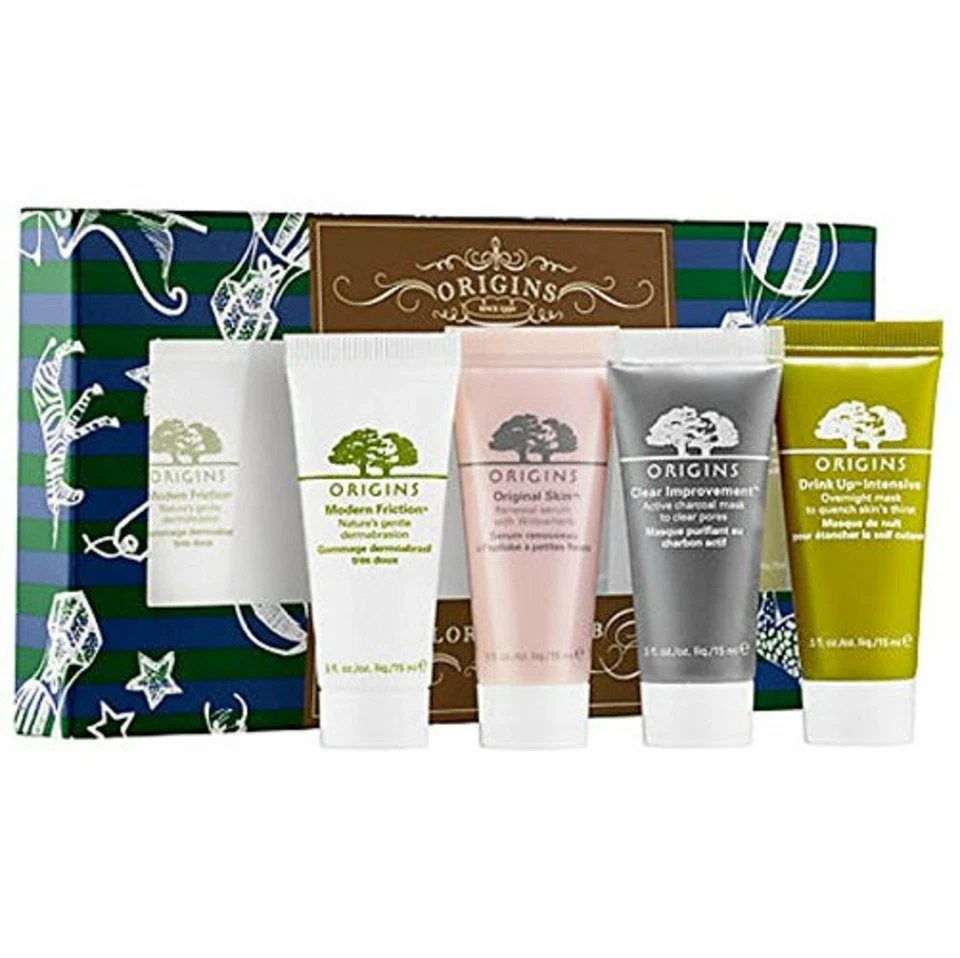 ORIGINS CULT FAVES CUATRO PRODUCTOS DE PIEL DE CLUB DE EXPLORADOR TAMAÑO VIAJE - NUEVO EN CAJA Foto 1 de 1
