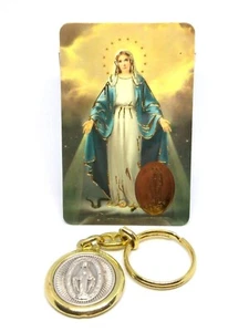 Llavero Medalla Milagrosa y Tarjeta de Oración - Imagen 1 de 1