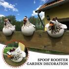 Funny Chicken Farm Art Farm-backyard Decoration Garden Sculptures m2u 2022 X2I4