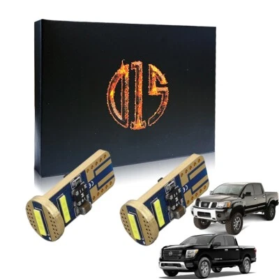 1200LM Blanco T10 194 LED Matrícula Bombilla para Nissan Titan XD 2004-2023 Foto 1 de 4