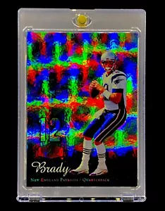 TOM BRADY HOLO REFRACTOR 2006 Rainbow Foil Fleer Showcase Silver Base Early Year - Picture 1 of 8