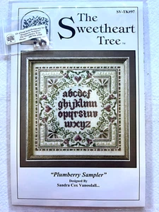 The Sweetheart Tree- Plumberry Sampler Chart and Embellishments - Picture 1 of 1