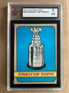 STANLEY CUP TROPHY  1972-73 O-PEE-CHEE  NO 253  KSA 7     82456 - Picture 1 of 2