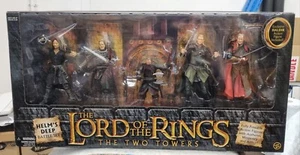 LOTR THE TWO TOWERS HELM'S DEEP BATTLE SET 5 FIGURES TOY BIZ 2003 UNOPENED - Picture 1 of 10