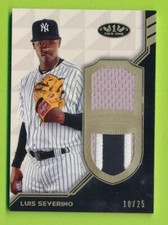 2018 Topps Tier One Dual Relic - Luis Severino (T1DR-LS)  Yankees  /25