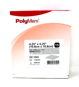 Ferris 1044 Polymem Silber nichtklebende Pads 4,25" x 4,25" - BX/15 Ablaufdatum 4/28 - Bild 1 von 2