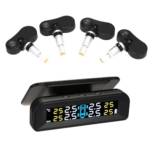 KKmoon TPMS Reifendruckkontrollsystem Drahtloses Solarenergie 4 Interne L4O2 - Bild 1 von 12