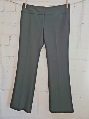 Tracy Evans Limited Black Pinstripe Pants women's Size 11 Wide Waist Bootcut - Image 1 of 4