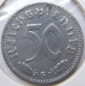 Münze Deutsches Reich 3. Reich 50 Reichspfennig 1939 G in Sehr schön - Bild 1 von 2