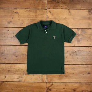 Polo GUESS vintage maglietta piccola anni 90 logo ricamato maglietta verde - Foto 1 di 7