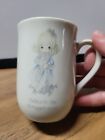 VINTAGE PRECIOUS MOMENTS COFFEE MUG 'I Believe in the old Mugged Cross'