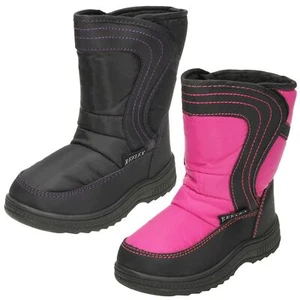 Girls Reflex Fleece Lined Snow Boots 'H4R072' - Picture 1 of 19