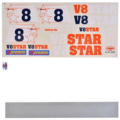 Dekorbogen 1:5 VW Passat V8 STAR VIP TAXI Werbe-Aufkleber Heger Carson 32202 - Image 1 of 2