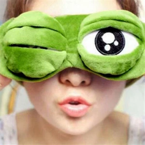 Pepe the frog Sad frog 3D Eye Mask Cover Sleeping Rest Sleep Anime Funny - Picture 1 of 5
