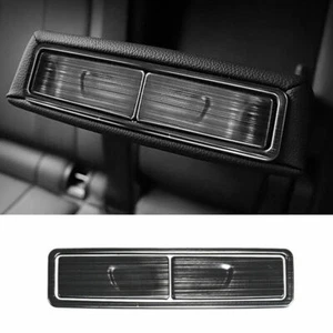 Fit For Benz GLA W156 2020-2023 Black Steel Rear Water Cup Panel Cover Trim 3PCS - Picture 1 of 7