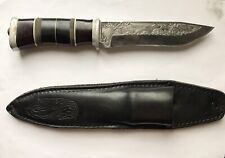 hunting knife vintage ussr , and leather case.Handmade bakelite Handle