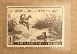 Federal duck stamp RW9 Mint LH 1942 migratory duck hunting stamp - Picture 1 of 1