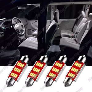 4Pcs Canbus Dome Light 578 White LED Bulbs For Chevy Silverado 1500 2500 3500 - Bild 1 von 12