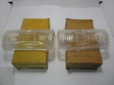 Par de lentes de luz de estacionamiento 53 Plymouth Belvedere Savoy GLO-BRITE EARLY 623 624 Foto 1 de 4