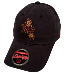 Zephyr Arizona State Sun Devils “Scholarship" Washed Curved Bill ADJ Hat NWT - Picture 1 of 6