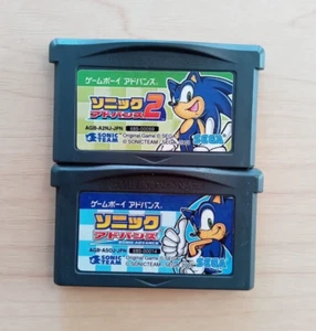 Juego Sonic Advance 1 y 2 Nintendo Game Boy Advance GBA versión japonesa probado - Imagen 1 de 2
