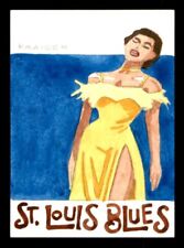 2007 Breygent Celebrity Posters Sketch Card St. Louis Blues by Kraiger 1/1 *3