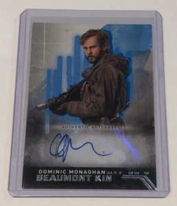 Monaghan Beaumont Kim 2019 Topps Star Wars L'ascesa di Skywalker Blue Auto #/99 - Foto 1 di 2