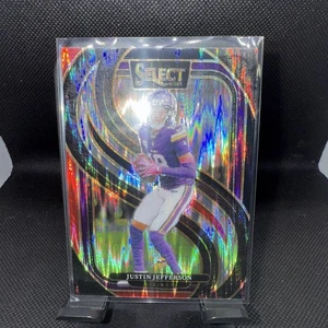 2024 Panini Select - Premier Level Justin Jefferson #174 Black & Red Shock Prizm - Picture 1 of 2