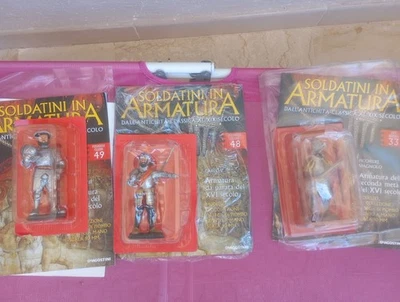 N.3 P.Z.SOLDATINI  In  Armatura De Agostini. N. 33-48-49 - Immagine 1 di 4