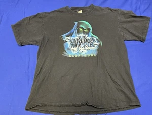 Vintage 2000s Kennywood Phantom’s Revenge Roller Coaster T-Shirt XL Made USA Blk - Picture 1 of 5