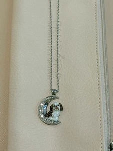 Collectible I Love My Shih Tzu To The Moon And Back Pendant Necklace By Bradford - Picture 1 of 9