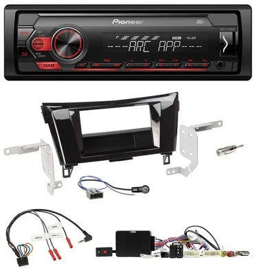 Pioneer DAB 1DIN MP3 Lenkrad USB Autoradio für Nissan Qashqai 14-18 X-Trail Kame - Bild 1 von 4