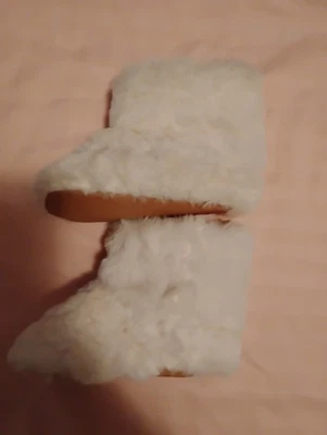 Botines blancos de piel sintética para bebé niña 6-12 meses nuevos sin caja Foto 1 de 4