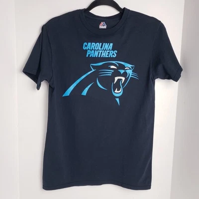 Camiseta para hombre NFL Majestic Carolina Panthers talla pequeña Foto 1 de 4