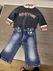 REPLAY and SONS OUTFIT Baby Jeans + Jacket Unisex 6mths