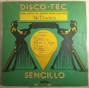 LILA DENEKEN - ADELANTE - 1979 MEXICAN 12" SINGLE, TRANSLUCENT YELLOW, WOL - Picture 1 of 5