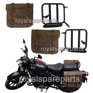 Fit For Royal Enfield Classic Reborn 350 Saddle Bags & Pannier Mounting Pair D5 - Picture 1 of 11
