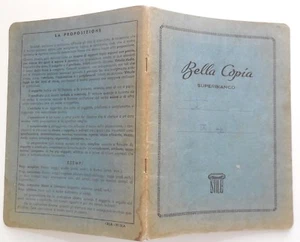 VINTAGE QUADERNO NOTE BOOK BELLA COPIA SUPERBIANCO ANNI 50 PROPOSIZIONE - Bild 1 von 1
